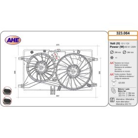 Kühlerlüfter 323.064 von AHE günstig für 237,68 € online kaufen