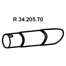 Abgasrohr 34.205.70 von EBERSPÄCHER günstig für 38,64 € online kaufen