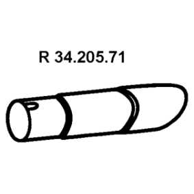 Abgasrohr 34.205.71 von EBERSPÄCHER günstig für 38,64 € online kaufen