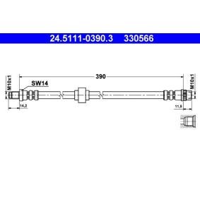 Bremsschlauch 24.5111-0390.3 von ATE günstig für 18,99 € online kaufen