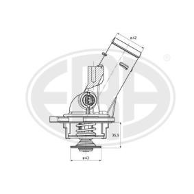 Kühlwasserthermostat für MERCEDES-BENZ von ERA