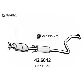 Comprar Silenciador intermedio de ASSO 42.6012 a bajo precio de 196,23 €