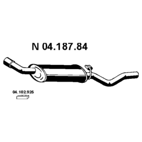Endschalldämpfer 04.187.84 von EBERSPÄCHER günstig für 85,84 € online kaufen