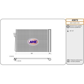 Klimakondensator 43072 von AHE günstig für 147,39 € online kaufen