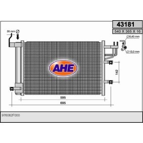 Klimakondensator für KIA von AHE