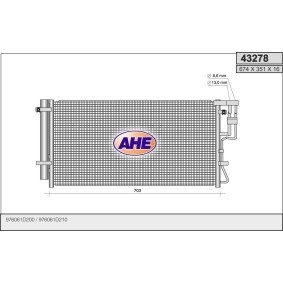 Klimakondensator 43278 von AHE günstig für 182,75 € online kaufen