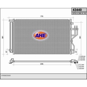 Klimakondensator für KIA von AHE