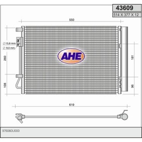 Klimakondensator für HYUNDAI von AHE