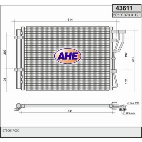 Klimakondensator für KIA von AHE