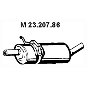 Mittelschalldämpfer 23.207.86 von EBERSPÄCHER günstig für 167,87 € online kaufen