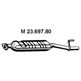 Mittelschalldämpfer 23.697.80 von EBERSPÄCHER günstig für 171,57 € online kaufen