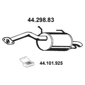 Endschalldämpfer 44.298.83 von EBERSPÄCHER günstig für 82,81 € online kaufen