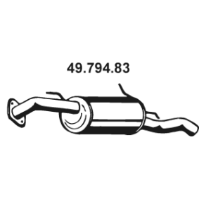 Endschalldämpfer 49.794.83 von EBERSPÄCHER günstig für 112,24 € online kaufen
