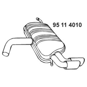 Endschalldämpfer 95 11 4010 von EBERSPÄCHER günstig für 296,50 € online kaufen