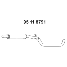 Acquista Silenziatore anteriore da EBERSPÄCHER 95 11 8791 a buon mercato per soli 163,11 €