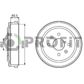Achetez des Tambour de frein PROFIT 5020-0005 à prix pour 25,69 €