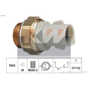 Temperaturschalter, Kühlerlüfter 550 166 von KW günstig für 14,06 € online kaufen