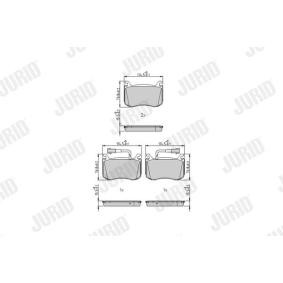 Bremsbeläge 573665J von JURID günstig für 71,66 € online kaufen