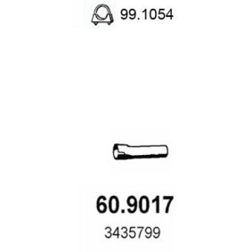 Compre Tubo de escape da ASSO 60.9017 a um preço baixo por 66,12 €