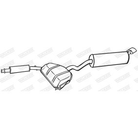 Compre Panela de escape de WALKER online para 155 (167) a preços moderados