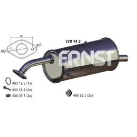 Compre Silenciador de escape de ERNST online para 2 Hatchback (DE_, DH_3) a precios moderados