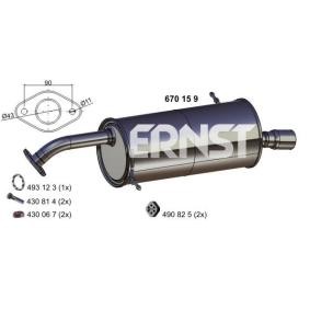 Compre Silenciador de escape de ERNST online para 2 Hatchback (DE_, DH_3) a precios moderados