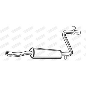 Achetez des Silencieux intermédiaire WALKER 70701 à prix pour 53,38 €