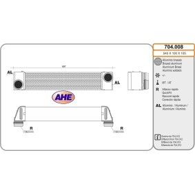 Ladeluftkühler 704.008 von AHE günstig für 243,77 € online kaufen