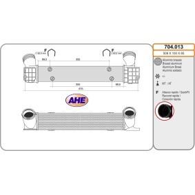 Ladeluftkühler 704.013 von AHE günstig für 140,86 € online kaufen