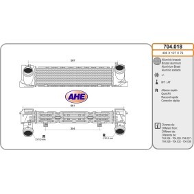 Ladeluftkühler 704.018 von AHE günstig für 188,31 € online kaufen