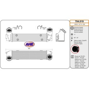Ladeluftkühler 704.019 von AHE günstig für 210,63 € online kaufen