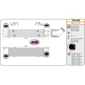 Ladeluftkühler 704.020 von AHE günstig für 261,65 € online kaufen