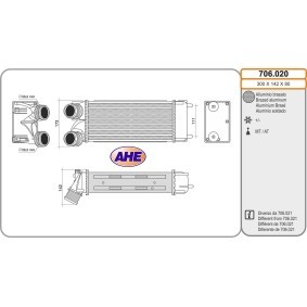 Ladeluftkühler 706.020 von AHE günstig für 136,10 € online kaufen