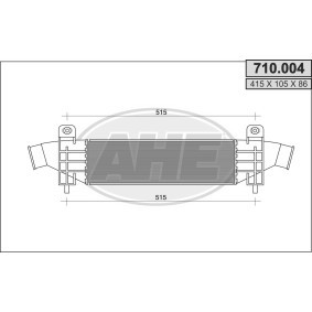 Ladeluftkühler 710.004 von AHE günstig für 131,35 € online kaufen