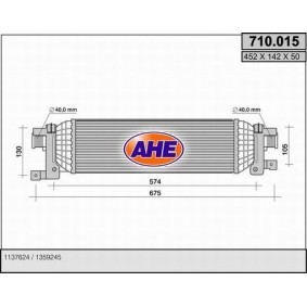 Ladeluftkühler 710.015 von AHE günstig für 158,71 € online kaufen