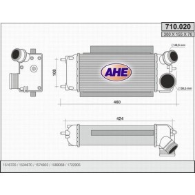 Ladeluftkühler 710.020 von AHE günstig für 123,90 € online kaufen