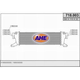Compre Intercooler da AHE 718.003 a um preço baixo por 114,90 €