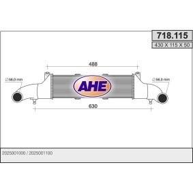 Compre Intercooler da AHE 718.115 a um preço baixo por 170,56 €