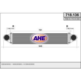 Compre Intercooler da AHE 718.136 a um preço baixo por 129,03 €