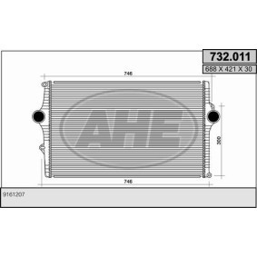 Ladeluftkühler 732.011 von AHE günstig für 217,41 € online kaufen