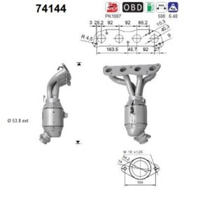 Katalysator 74144 von AS günstig für 493,06 € online kaufen