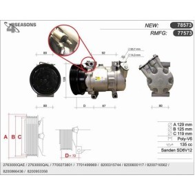 Klimakompressor 77573 von AHE günstig für 358,21 € online kaufen