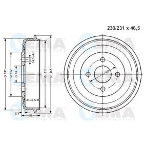 Acquista Tamburo freno da VEMA 800962 a buon mercato per soli 52,99 €
