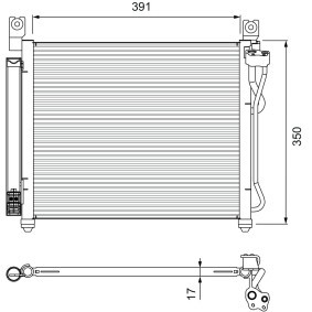 Achetez des Condenseur, climatisation VALEO 814299 à prix pour 366,16 €