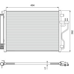 Achetez des Condenseur, climatisation VALEO 814396 à prix pour 126,99 €