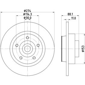 Bremssattel 8AC 355 391-701 von HELLA günstig für 114,41 € online kaufen