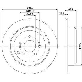 Bremsschlauch 8AH 355 466-871 von HELLA günstig für 49,41 € online kaufen