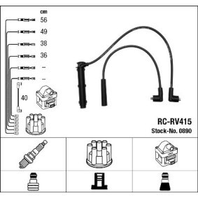 Acquista Kit cavi candele da NGK 0890 a buon mercato per soli 44,15 €