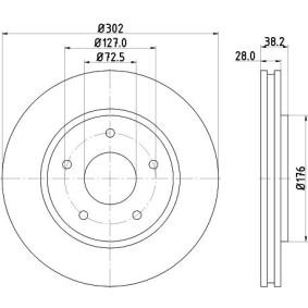 Bremsscheibe 8DD 355 115-841 von HELLA günstig für 51,49 € online kaufen