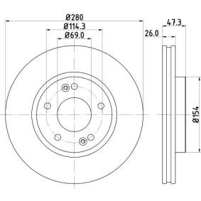 Bremsscheibe 8DD 355 120-141 von HELLA günstig für 40,92 € online kaufen